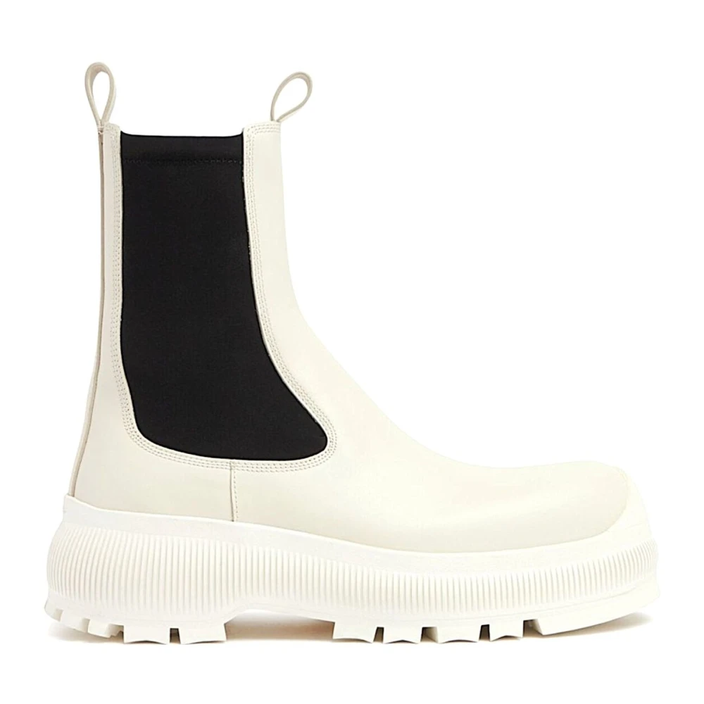 Jil Sander Women's White Chelsea Boot