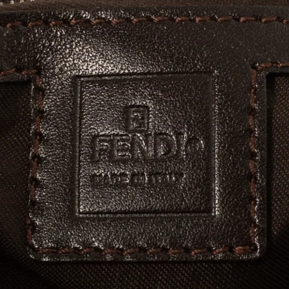 Fendi Vintage Pre-owned Canvas fendi-bags Brown Dames