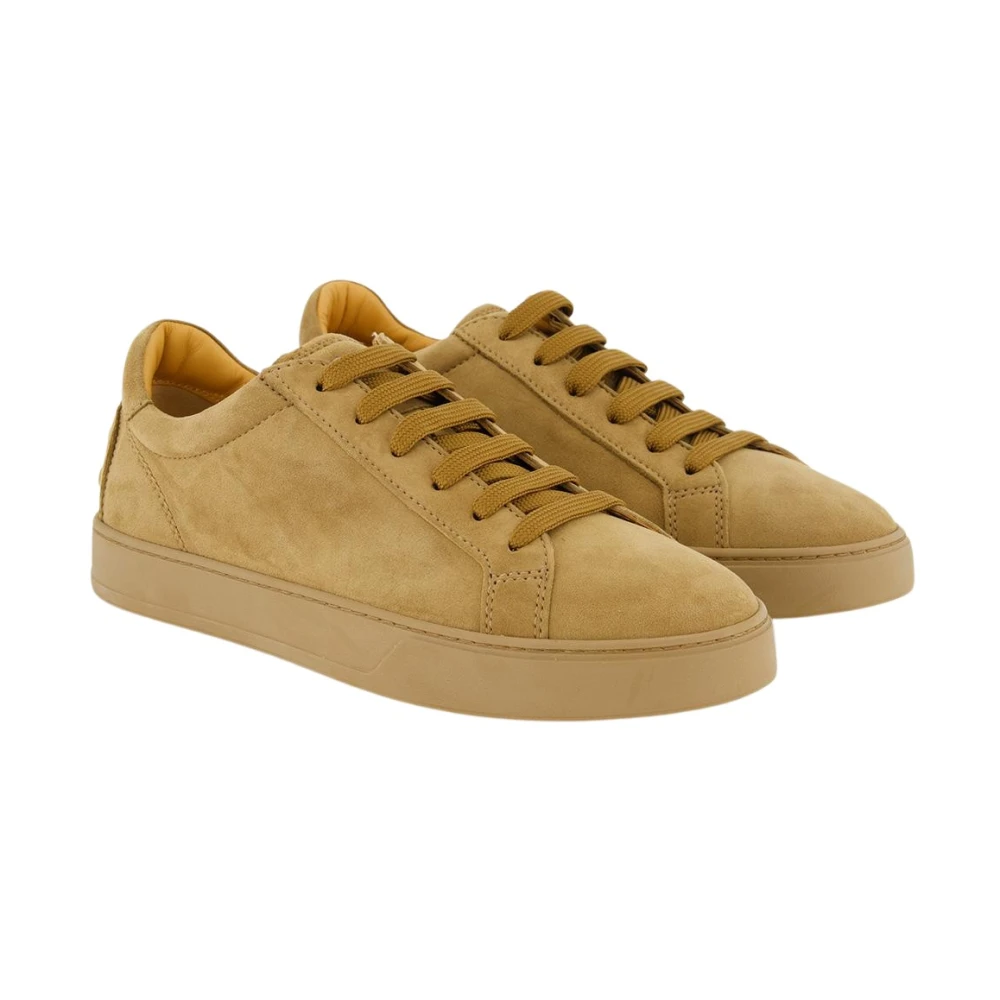 Tod’s Velours Sneakers Heren Schoenen Bruin