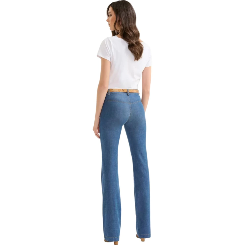 Alviero Martini 1a Classe Stijlvolle Flared Jeans voor Vrouwen Blue Dames
