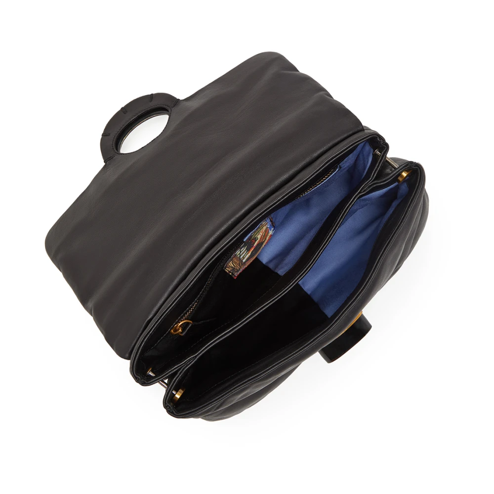 Maliparmi Medium Puffy Crossbody TAS Black Dames