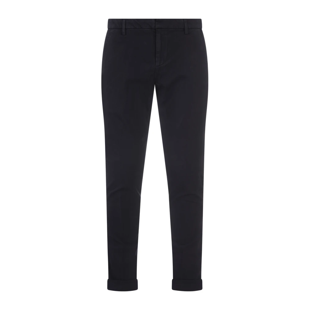 Dondup Men's Blue Slim Chino Trousers - Slim-Fit Trousers - W30 - Trousers