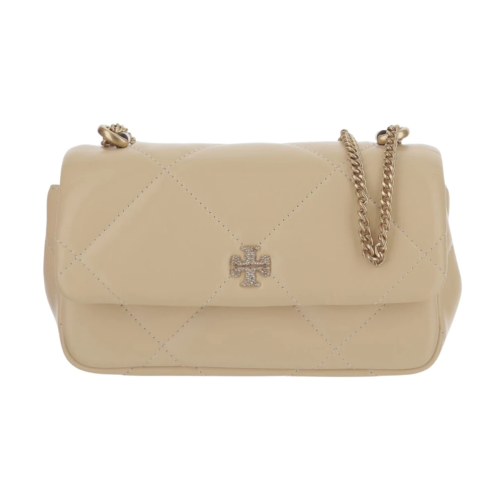 TORY BURCH Stijlvolle Crossbody Tas voor Dagelijks Gebruik Beige Dames