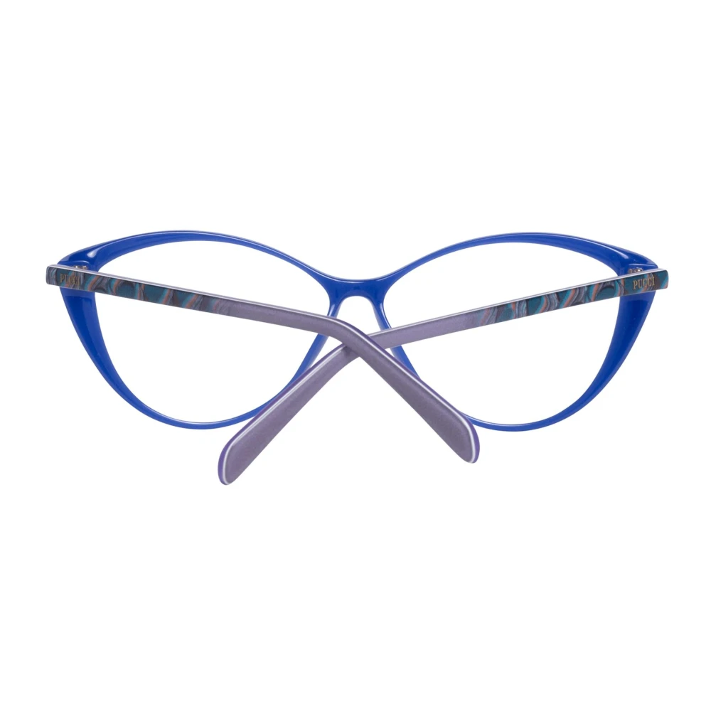 EMILIO PUCCI Blauwe Cat Eye Optische Frames voor Vrouwen Blue Dames