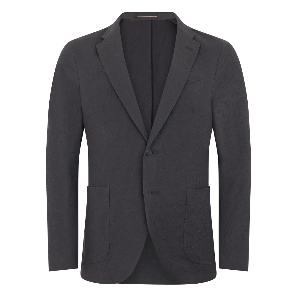 Slowear Men's Gray Single-Breasted Blazer - Blazers - L - Jackets