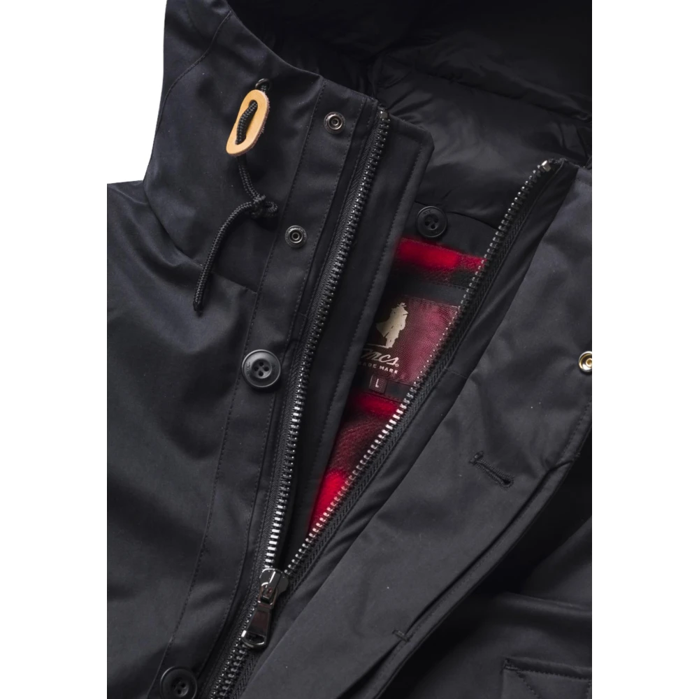 MCS Zwarte Stijlvolle Jassen Black Heren