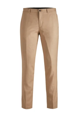 Slim Fit Polyester Ull Byxor Curds & Whey