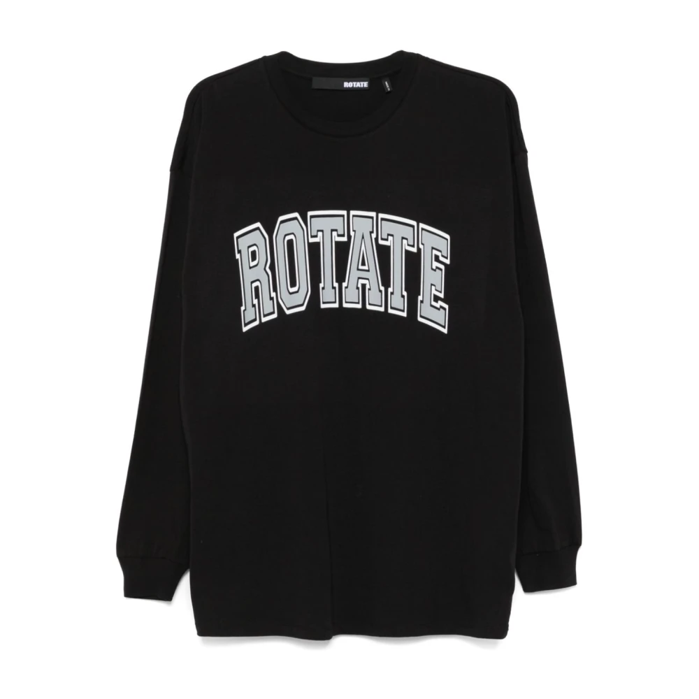 Rotate Birger Christensen Zwarte Longsleeve Jersey Trui Black Dames