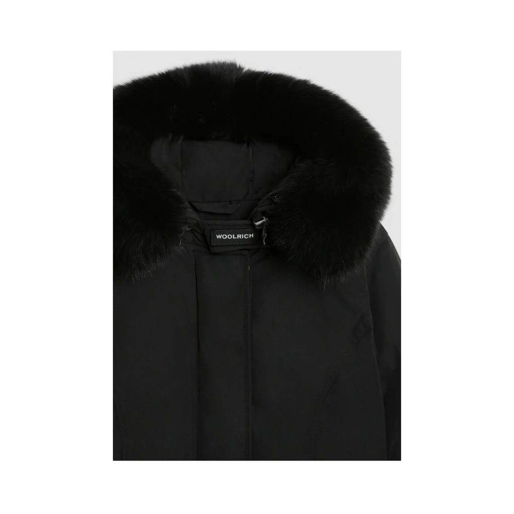 Woolrich Arctische Parka met Afneembare Geverfde Bont Black Dames