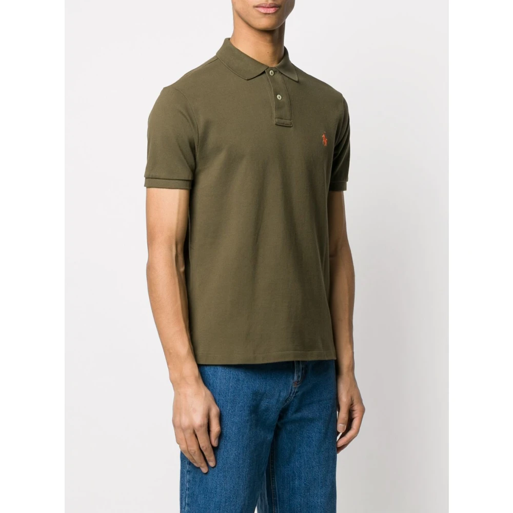 Polo Ralph Lauren Groen Piqué Poloshirt Green Heren