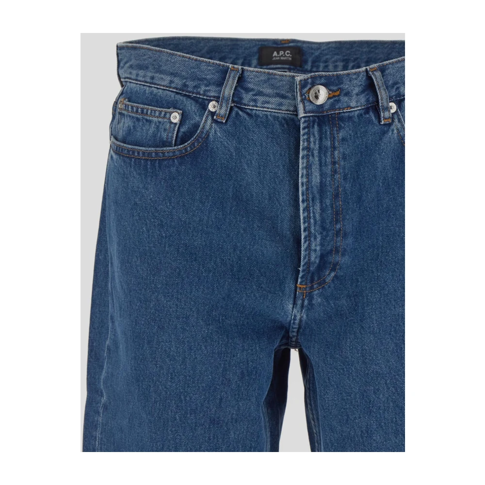 A.p.c. Gewassen indigo straight-leg jeans Blue Heren