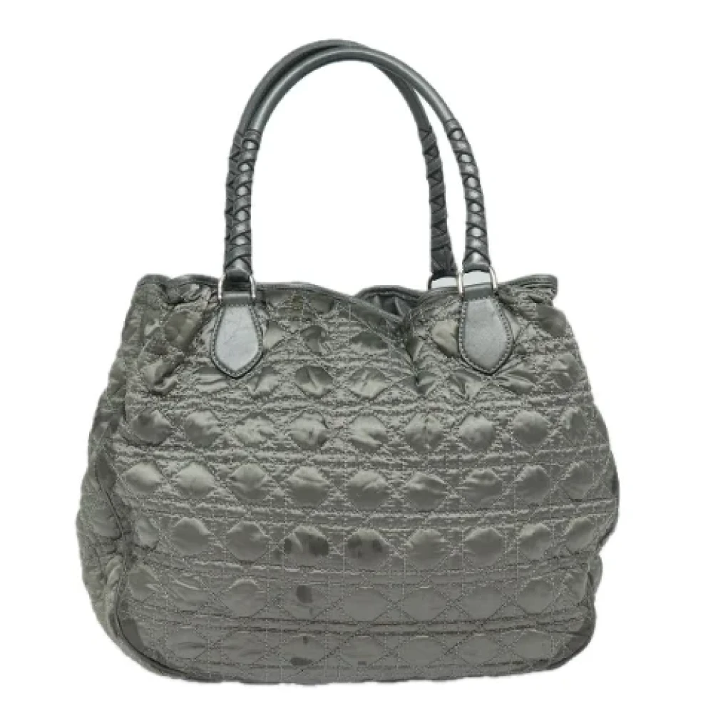 Dior Vintage Pre-owned Nylon handbags Gray Dames