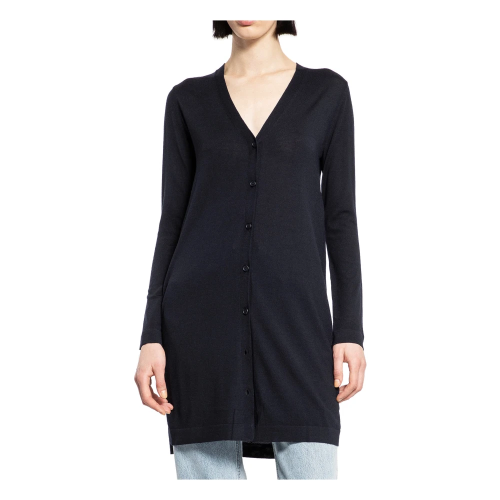 Max Mara Zwarte V-hals Cardigan met knoopsluiting Black Dames