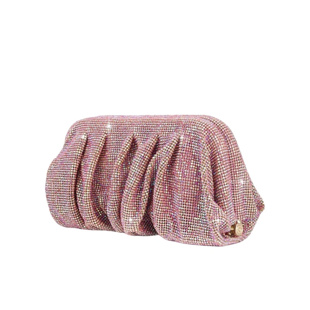 Benedetta Bruzziches Handgemaakte Kristallen Venus Light Rose Clutch Pink Dames