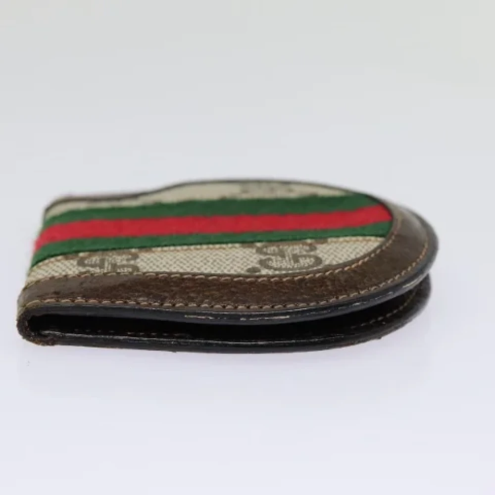Gucci Vintage Pre-owned Canvas wallets Brown Dames