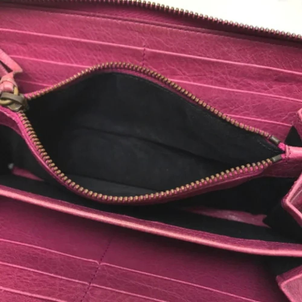 Balenciaga Vintage Pre-owned Leather wallets Pink Dames