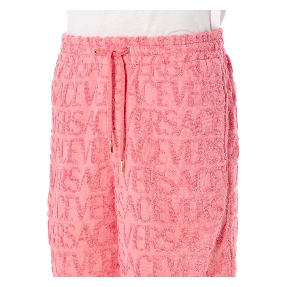 Versace Herenkleding Shorts Roze Aw23 Pink Heren