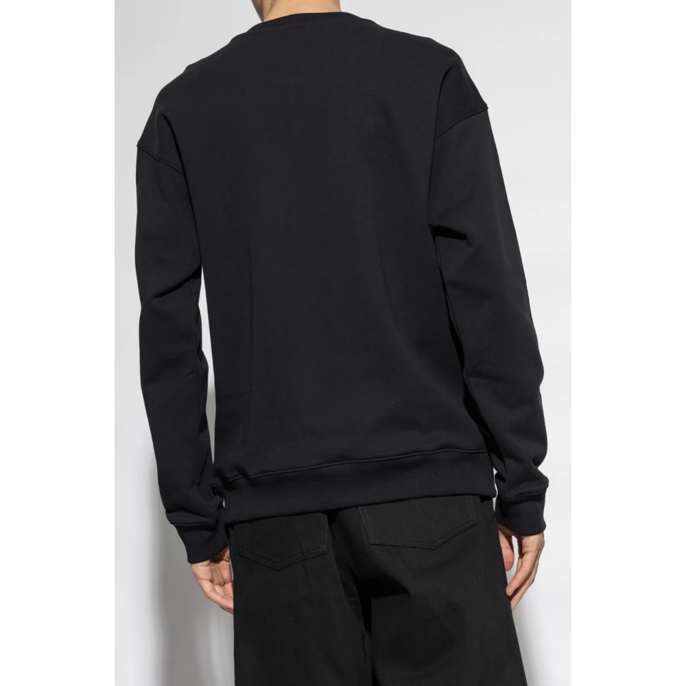 Moschino Crew Neck Sweatshirt Black Heren