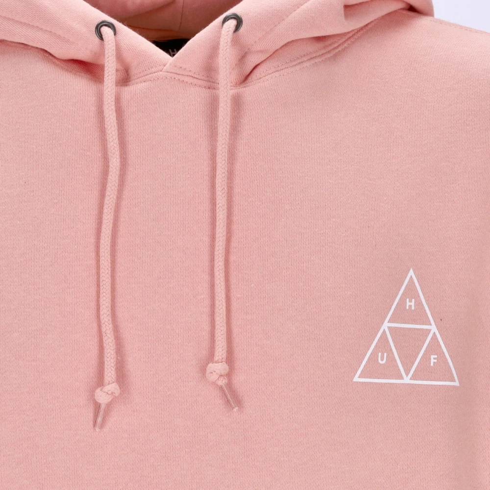 HUF Koraalroze hoodie met kangoeroezak Pink Heren
