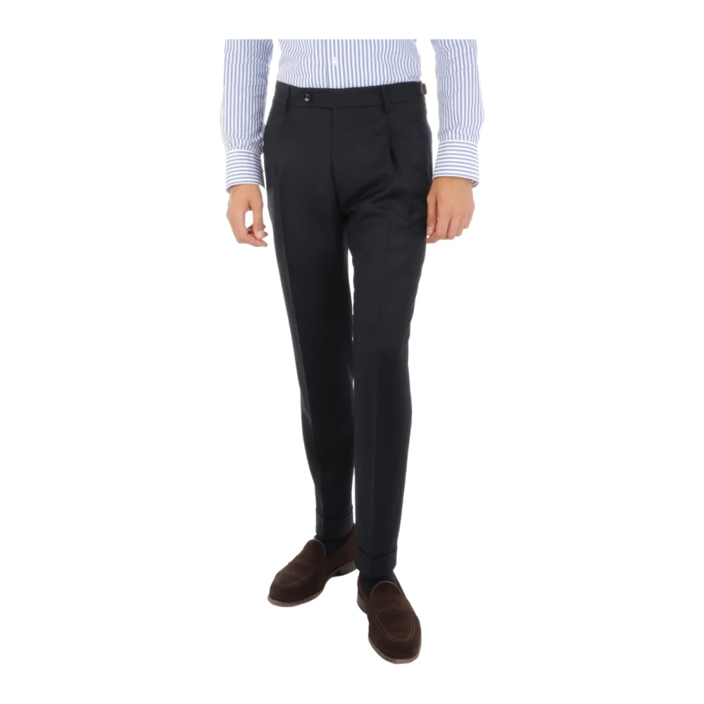 Berwich Blauwe broek Black Heren