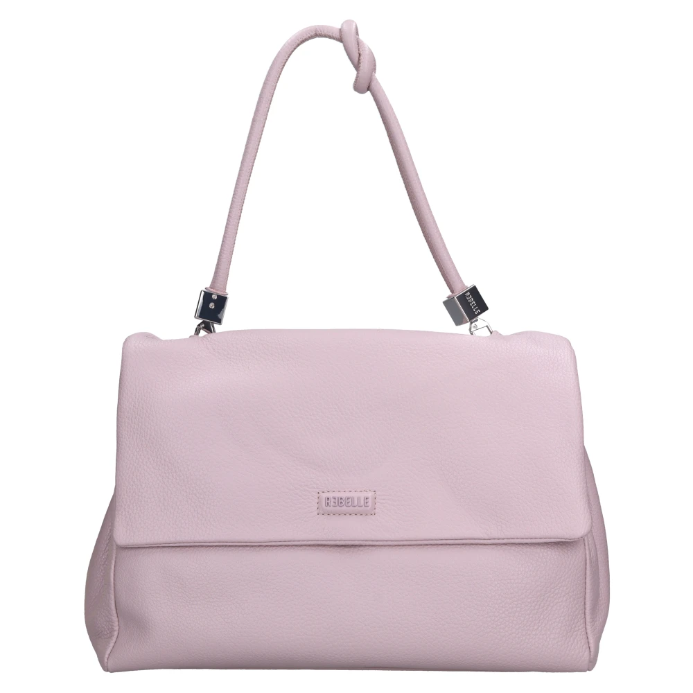 Rebelle Vrouw Roze Tassen Dames, One Size, Leer, Leren Schoudertas