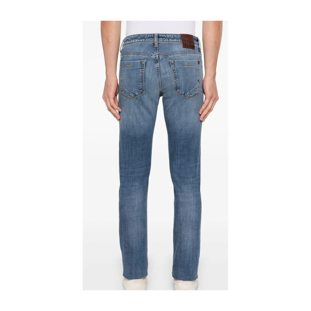 Incotex Slim Blue Division Stretch Jeans Blue Heren