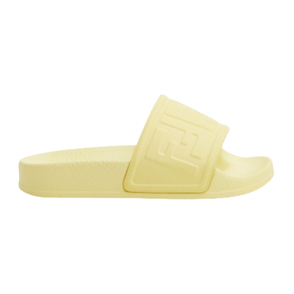 Yellow best sale fendi slides