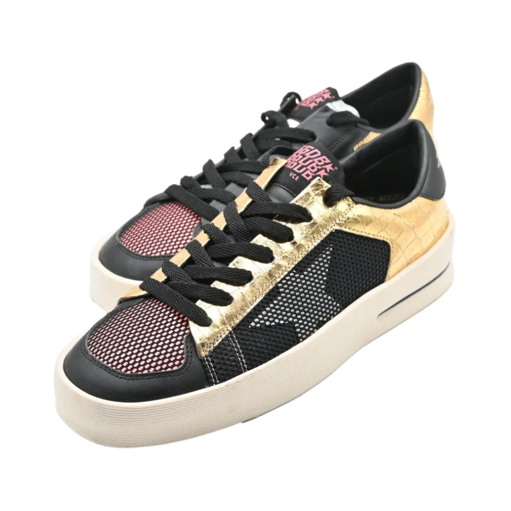 Golden Goose Zwart Roze Goud Sneakers Beperkte Oplage Multicolor Dames