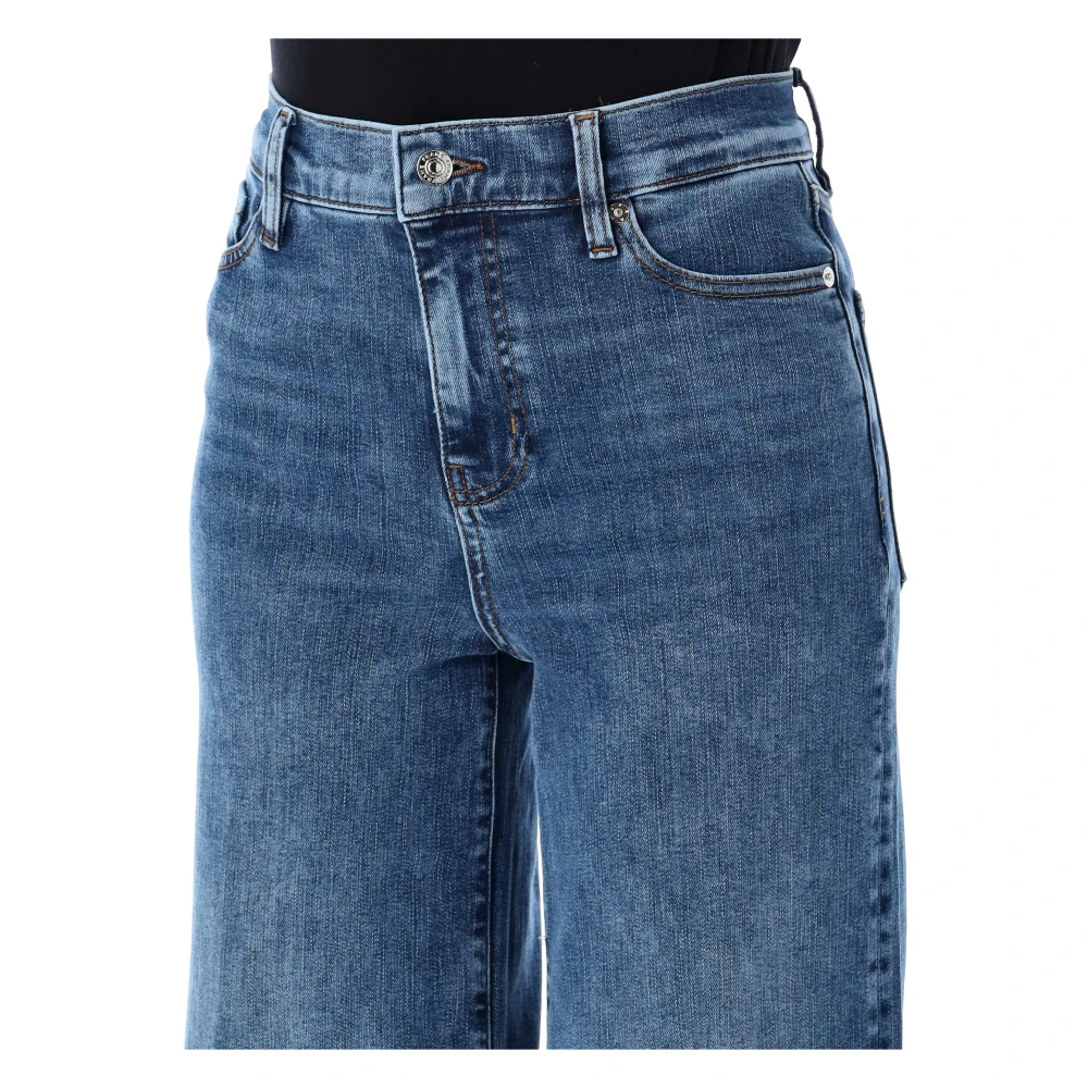 Frame Slim Palazzo Broek Blue Dames