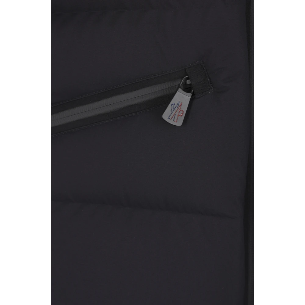 Moncler Zwarte Grenoble Jassen met Logo Black Heren
