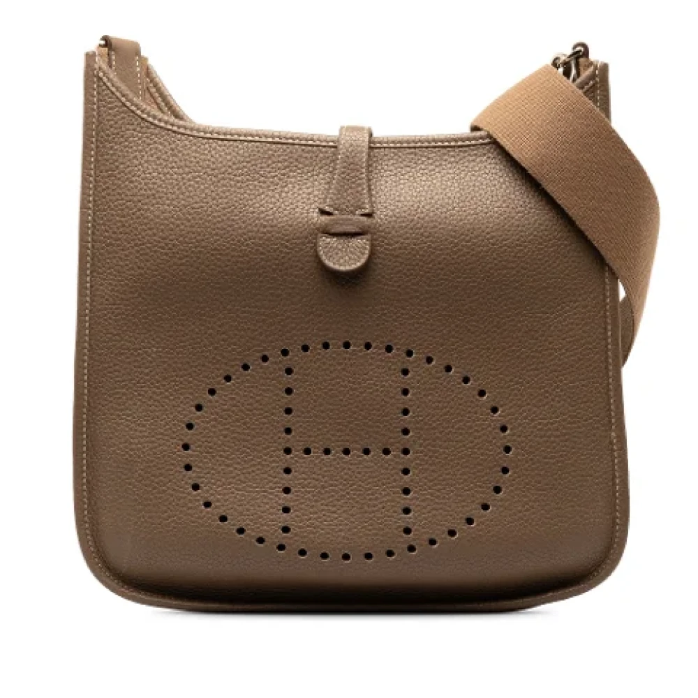 Hermès Vintage Pre-owned Leather shoulder-bags Brown Dames