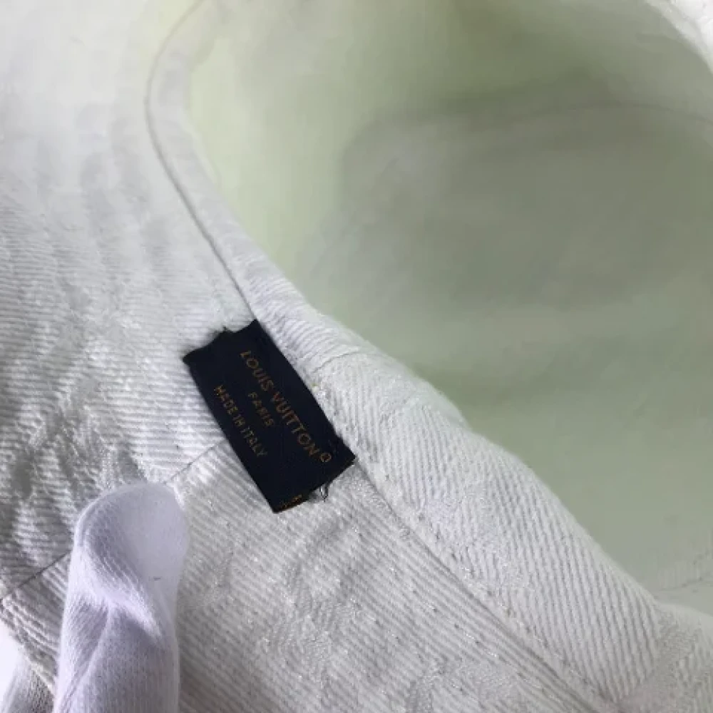 Louis Vuitton Vintage Pre-owned Cotton hats Yellow Dames