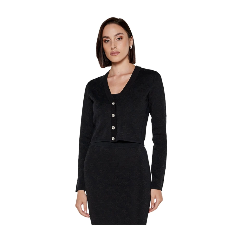 pinko Stijlvolle Gebreide Top Black Dames