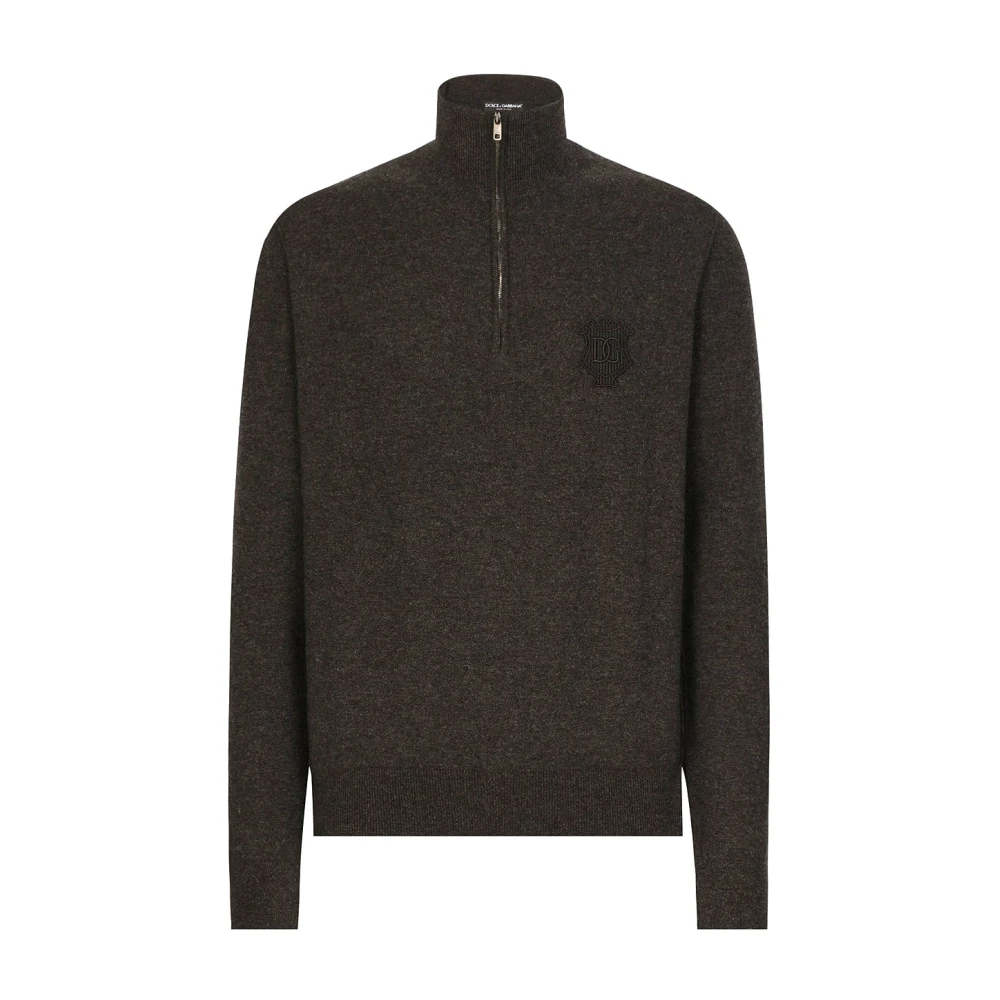 Dolce & Gabbana Stijlvolle Turtleneck Sweater Gray Heren