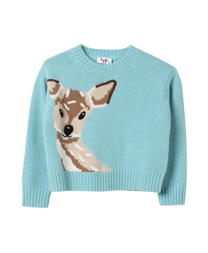 chandail-tricote-chaleureux-avec-cerf