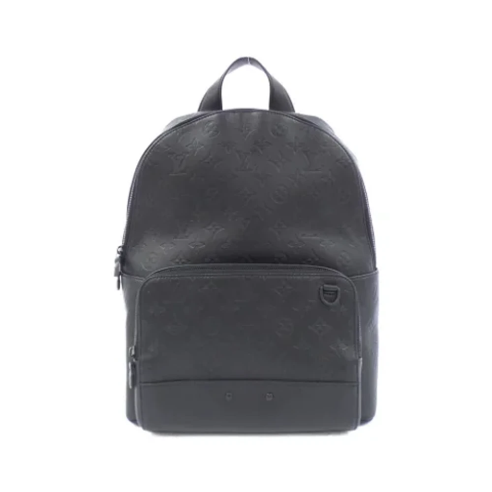 Louis Vuitton Vintage Pre-owned Leather backpacks Black Dames