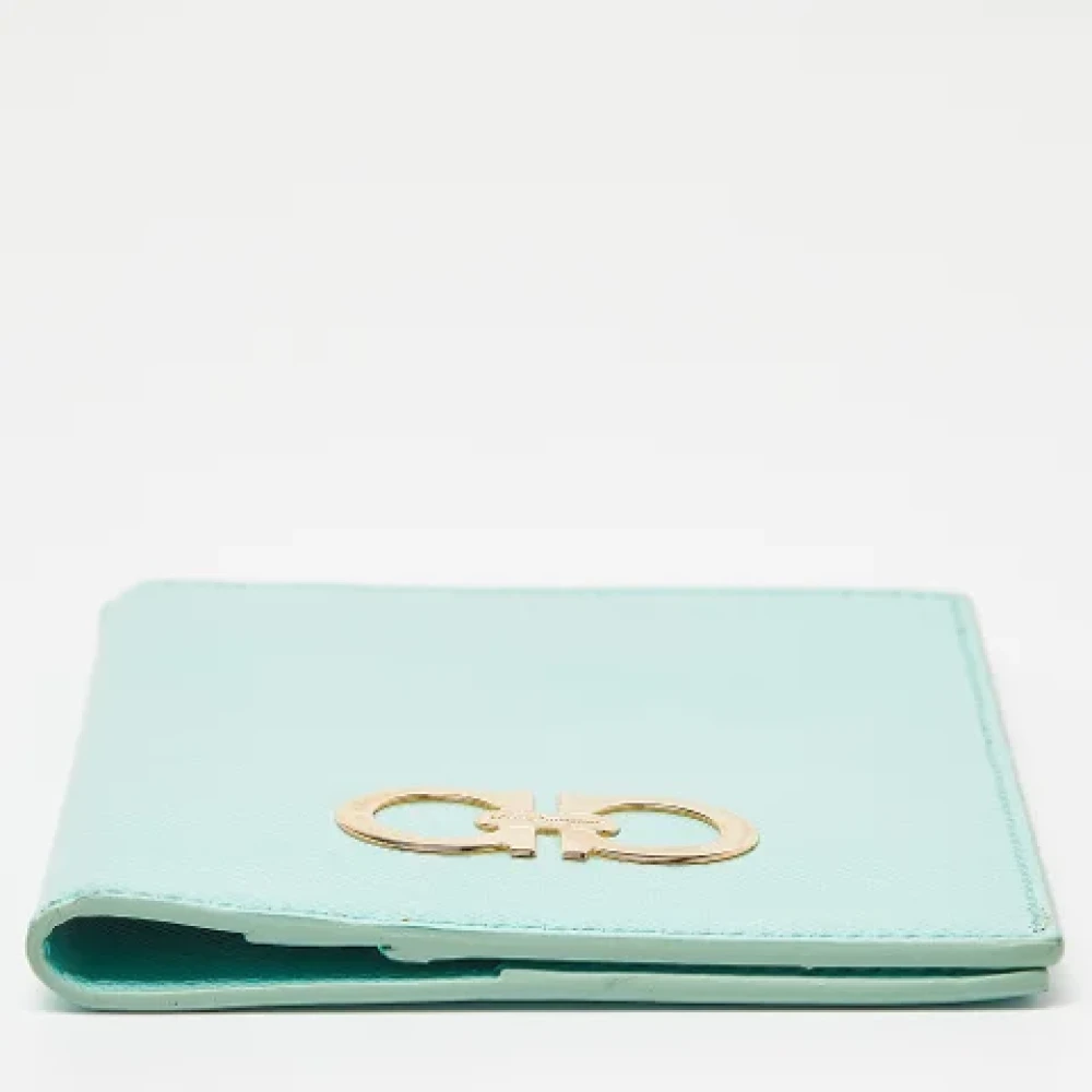 Salvatore Ferragamo Pre-owned Leather home-office Green Dames