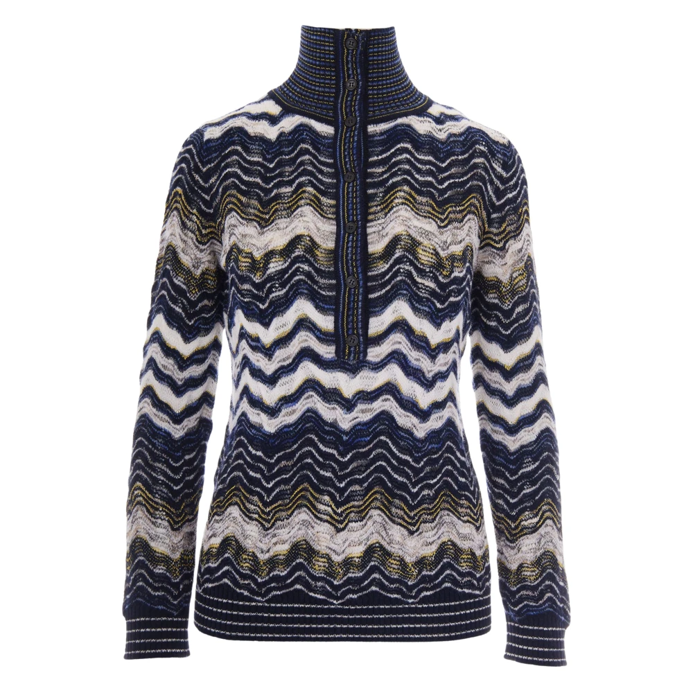 Missoni Long Sleeve Mock Neck - Female - Turtlenecks - Multicolor - M - Knitwear