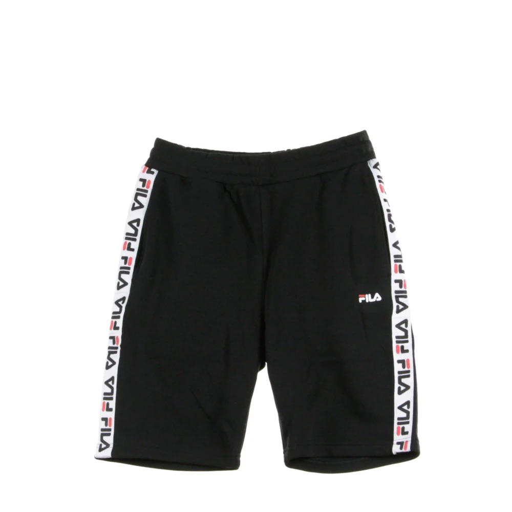 Fila Zwarte Sweat Shorts voor Mannen Black Heren