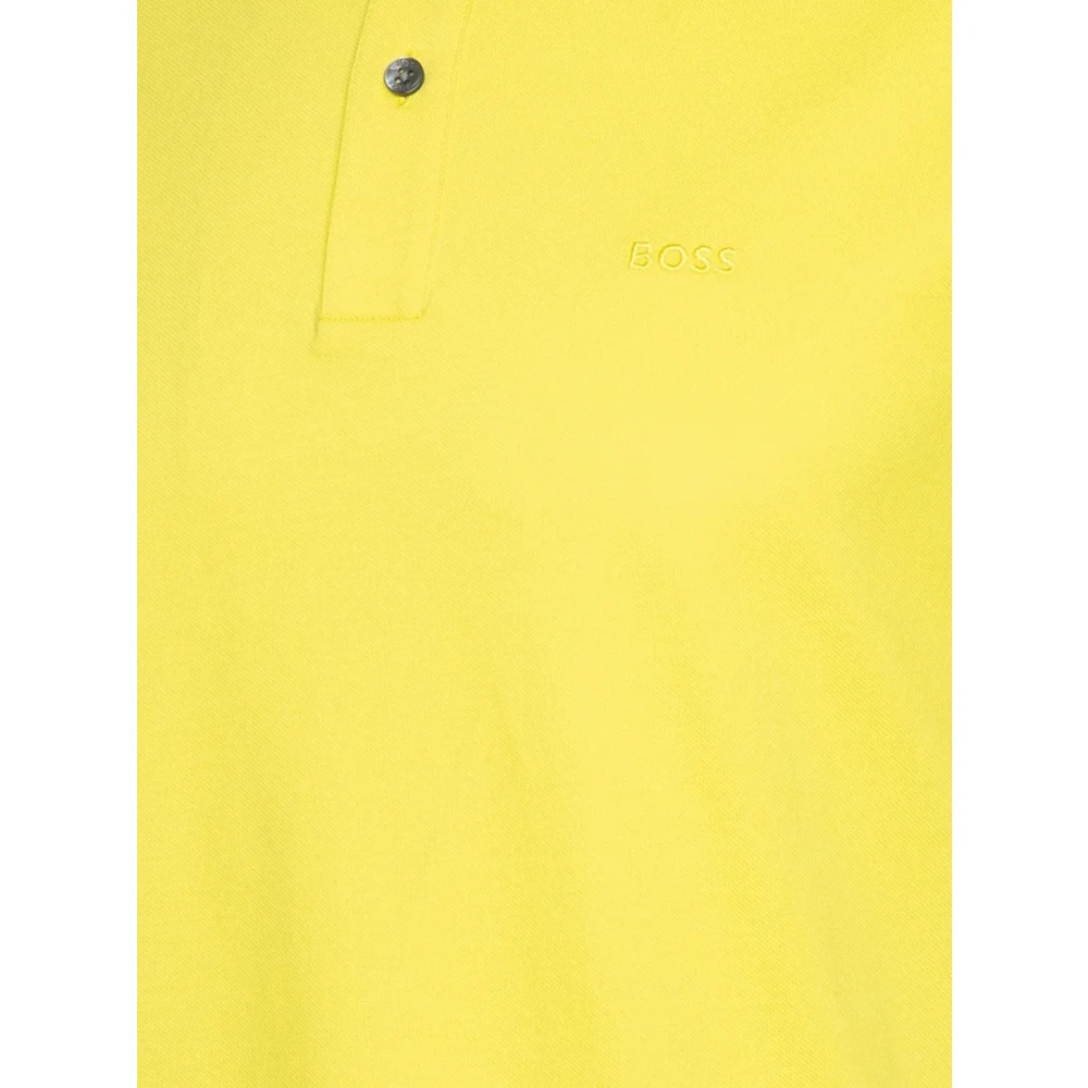 Hugo Boss Katoenen Polo Shirt Yellow Heren