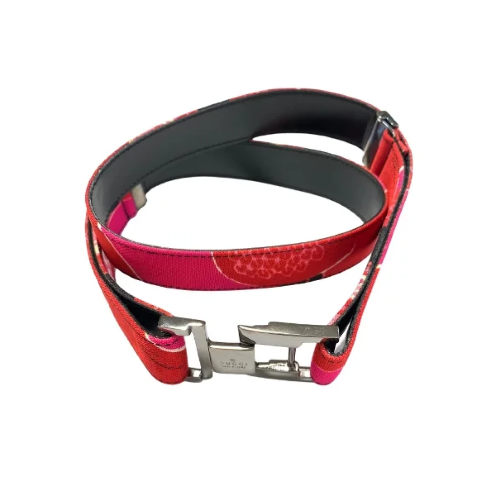 Gucci Vintage Pre-owned Cotton belts Red Dames