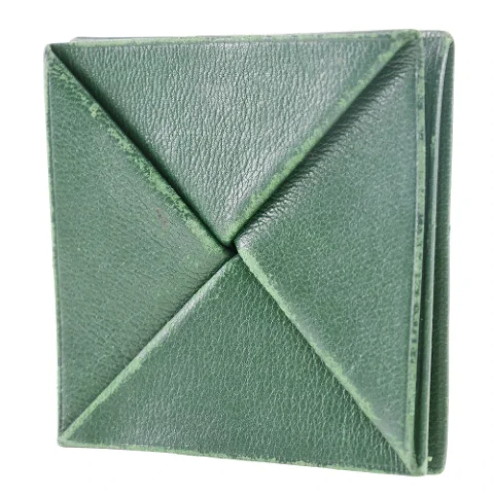Hermès Vintage Pre-owned Leather wallets Green Dames