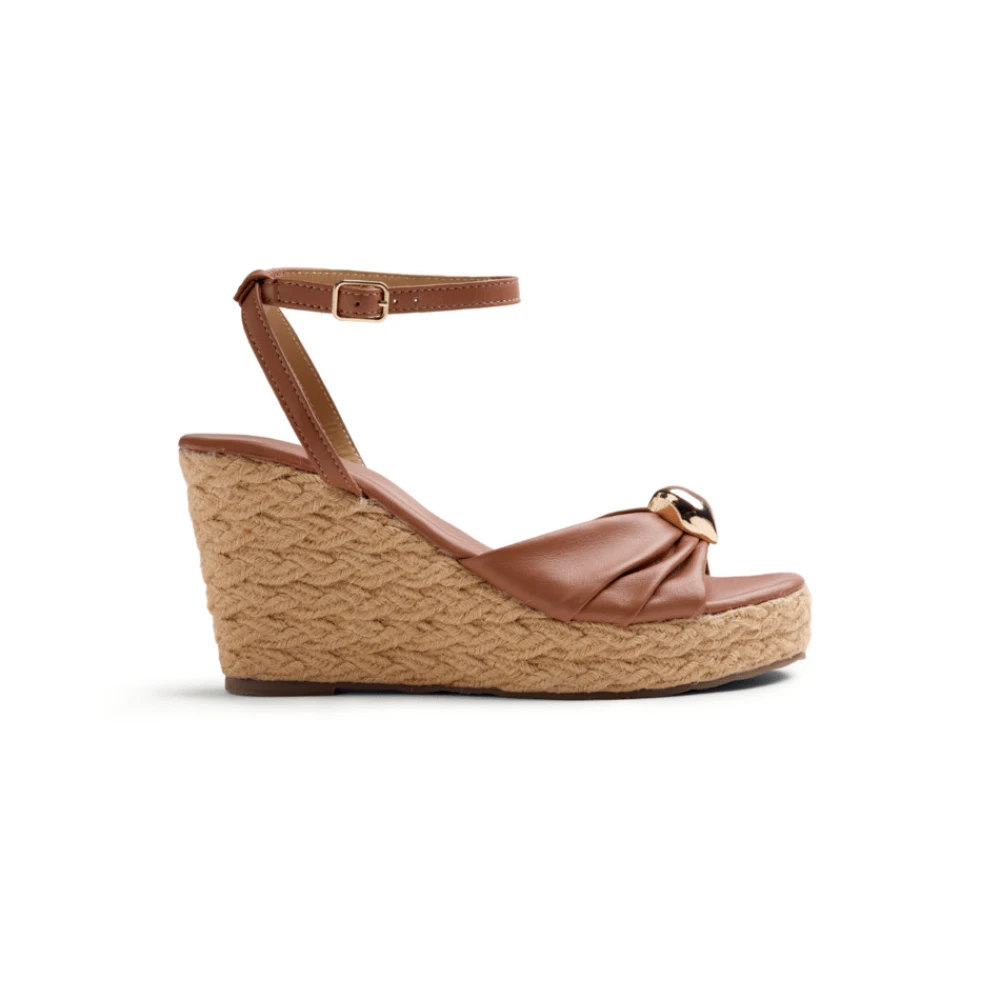 Gioseppo Women's Brown Soudan Zeppa - Wedges - 7 Uk - Shoes