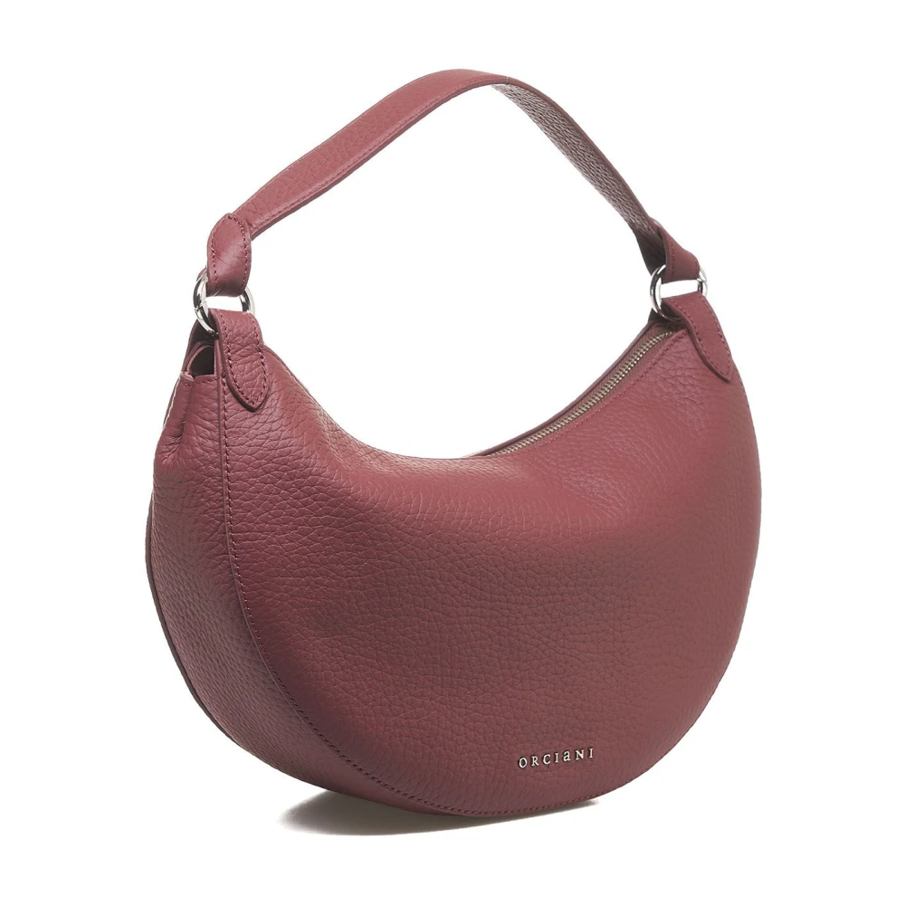 Orciani Rode leren schoudertas Moon Red Dames