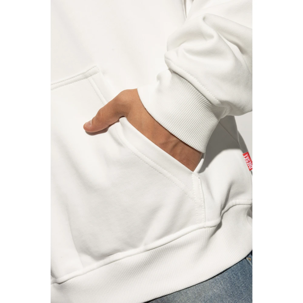 Diesel Hoodie S-Boxt-Hood-S1 White Heren
