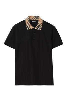 Cody Check Collar Cotton Piqué Polo