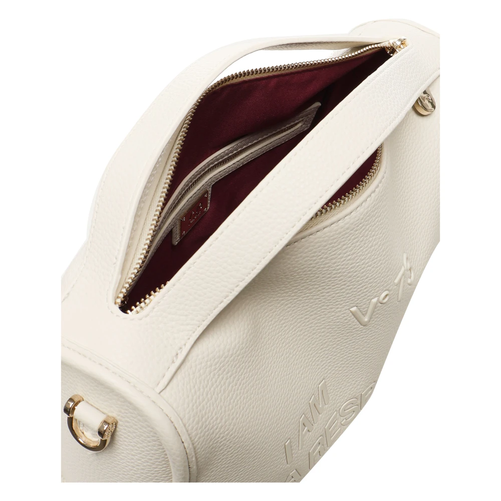 V73 Witte Top Handvat Schoudertas met Logo White Dames