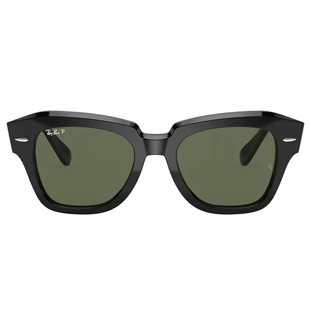 Ray-Ban Unisex Black Sunglasses, 52 Mm, Rb 2186 Statestreet