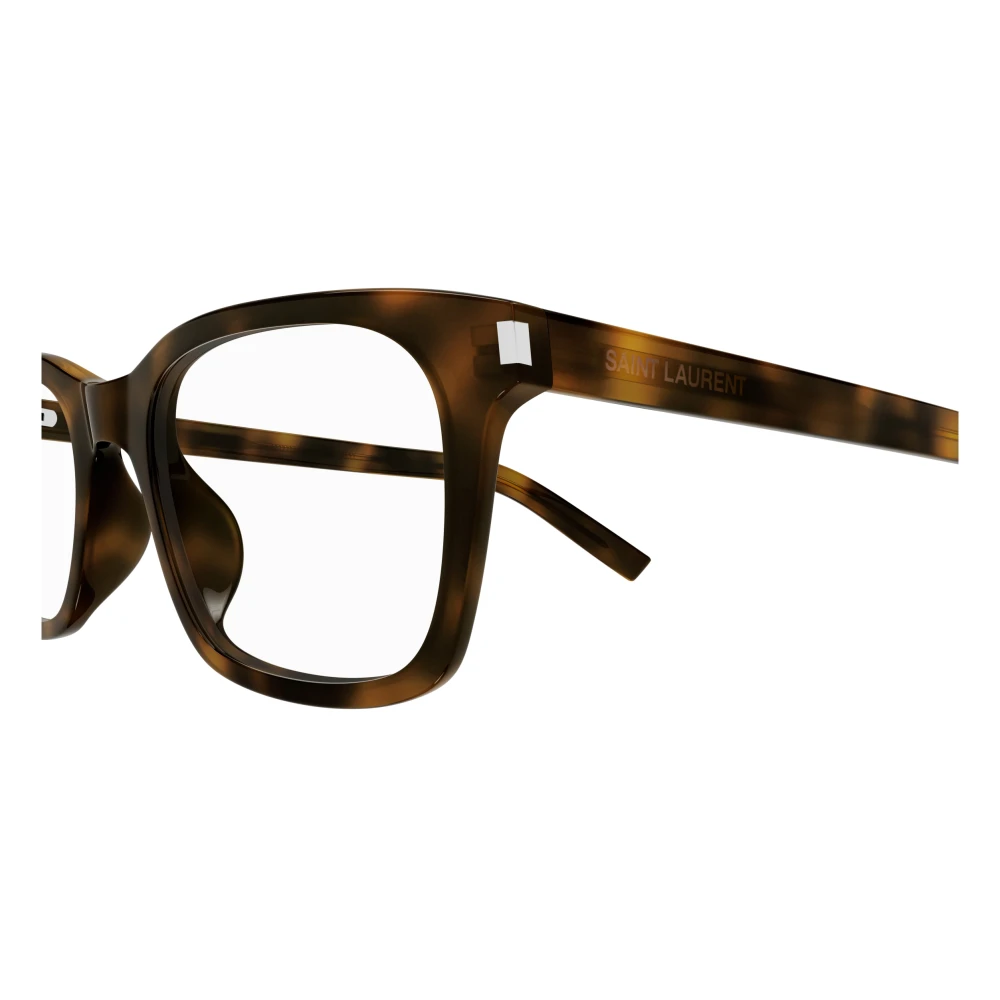 Saint Laurent Stijlvolle Brilmonturen voor Moderne Mannen Brown Heren