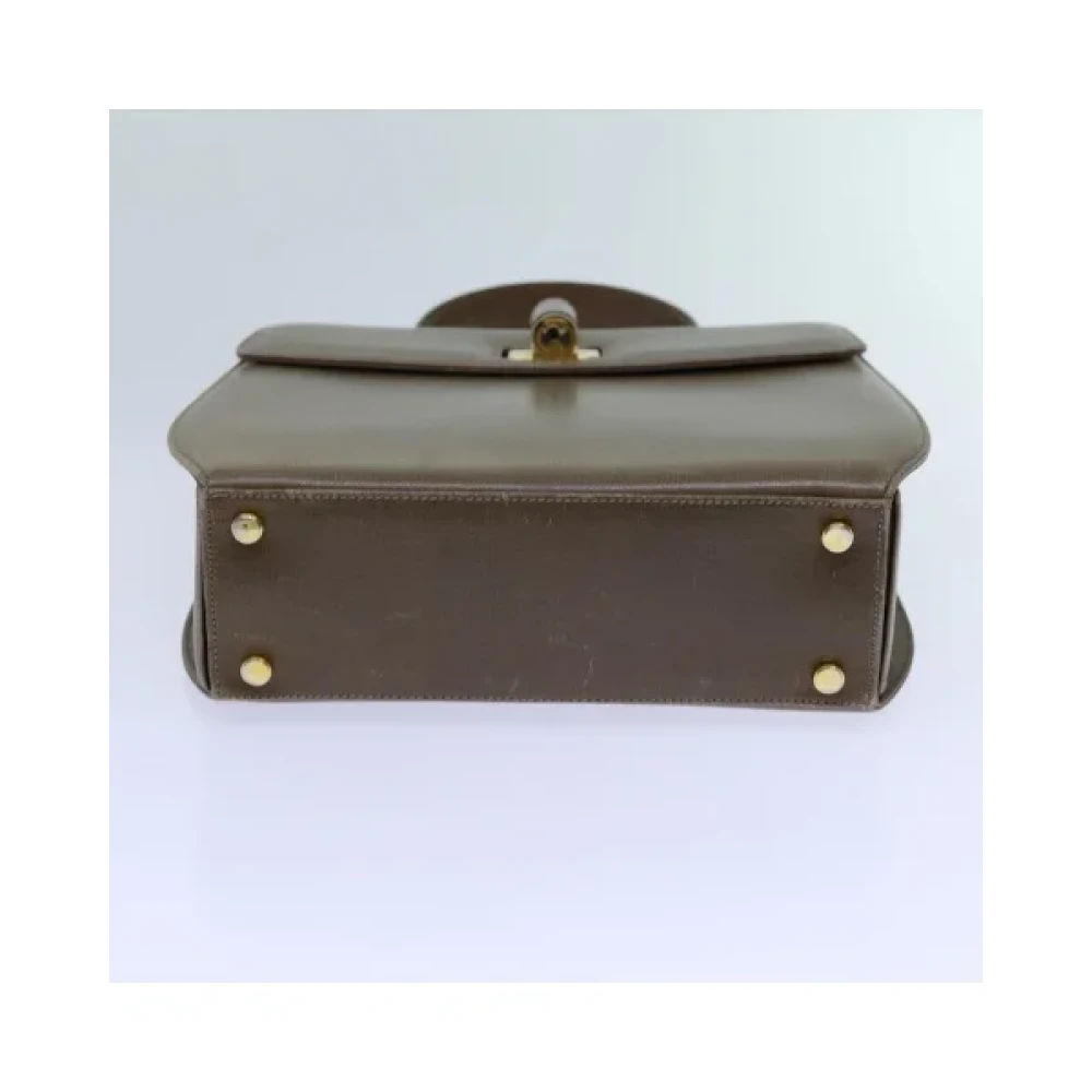 Salvatore Ferragamo Pre-owned Leather handbags Beige Dames